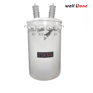 Transformateur mont&eacute; sur poteau monophas&eacute; 15KVA